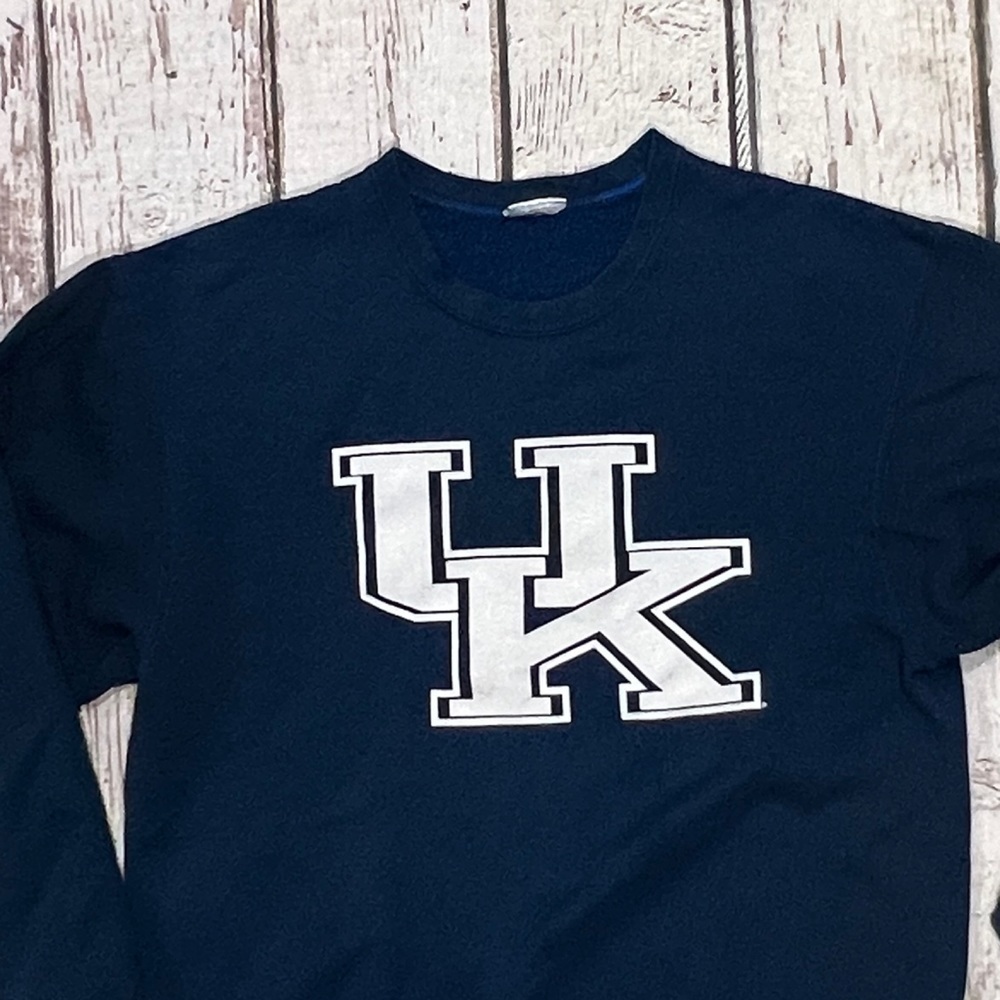 Vintage University of Kentucky Wildcats NCAA College Pulloever 1980s Sewatshirt - Picture 2 of 2